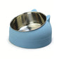 400ml Stainless Steel Tilted Pet Bowl Non-Slip Raised Feeder for Cats and Dogs