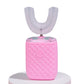 U-Shaped Automatic Electric Toothbrush with Sanitizing Cup-Pink