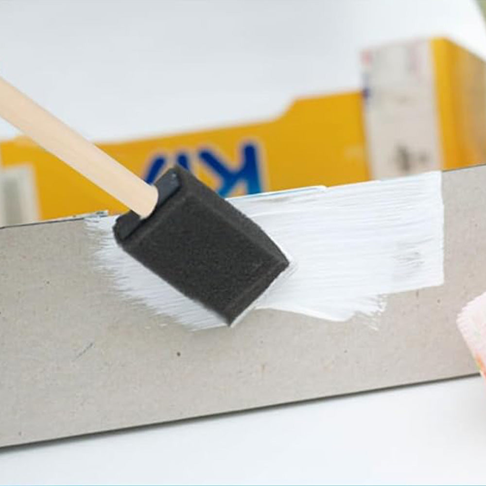 20Pcs 1 Inch Sponge Paint Brush Set Wood Handle Craft Touch Up Stain Brush