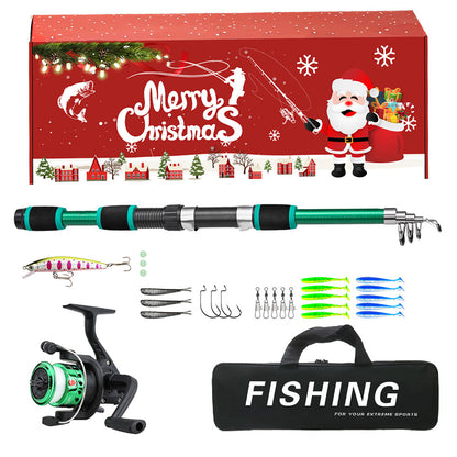 Christmas Fishing Lures Set 24Pcs Unique Lures Set for Fishing Enthusiasts Holiday Gift Box for Anglers