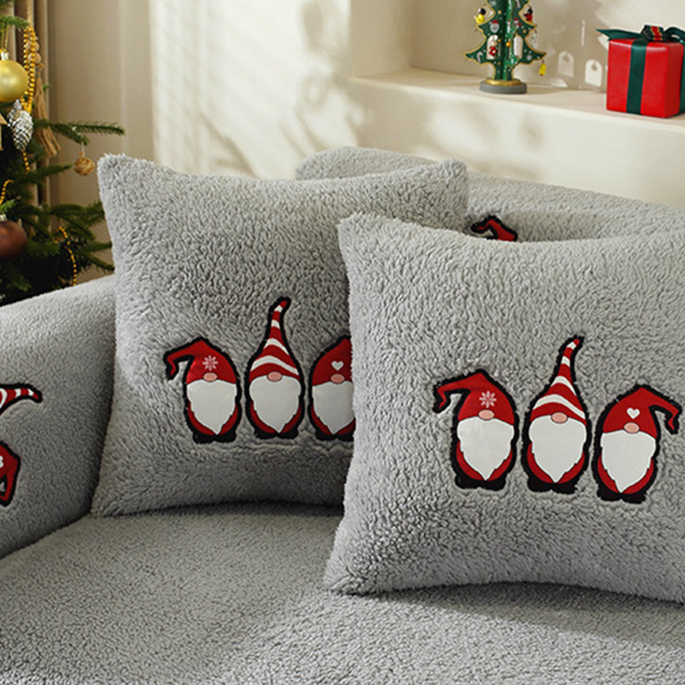 Christmas Sherpa Fleece Slipcover Protector Sofa Throw Cover Soft Thick Cozy Sofa Throw