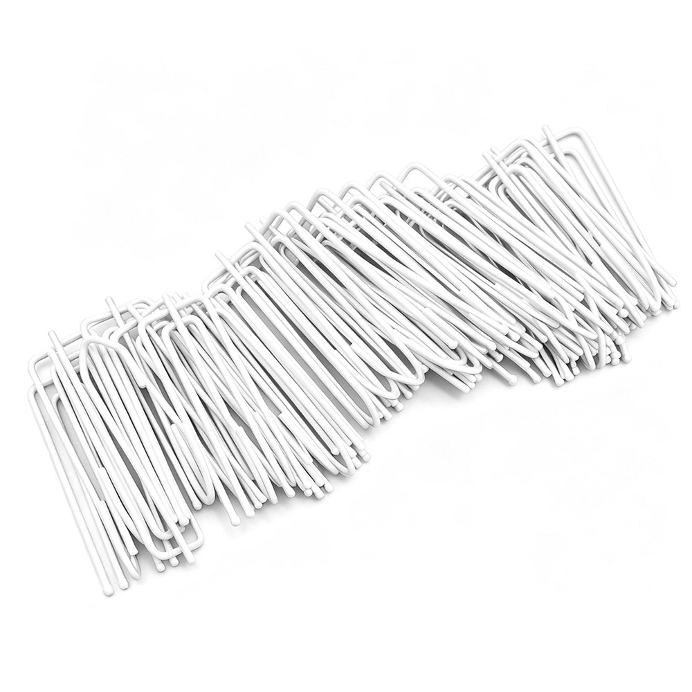 50Pcs 4 Prong Stainless Steel Pinch Pleat Curtain Hooks for Pleated Curtains