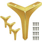 4Pcs Metal Triangle Furniture Legs Replacement For Bed Sofa Cabinet