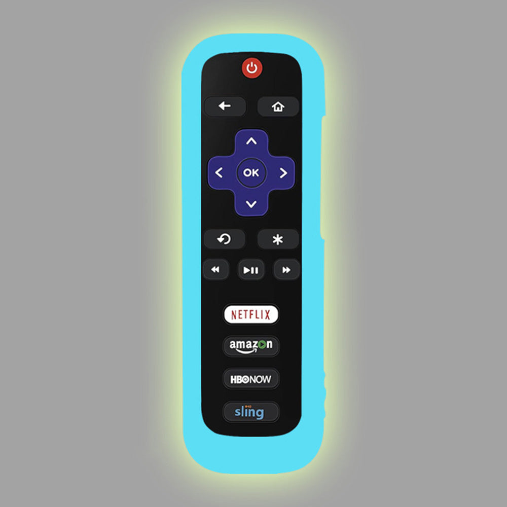 2 Pack Glow in The Dark Silicone Case Cover for Roku TV Remote
