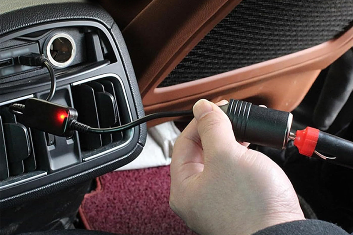 5V to 12V Step-Up Power Cable USB to Car Cigarette Lighter Converter for Dash Cams