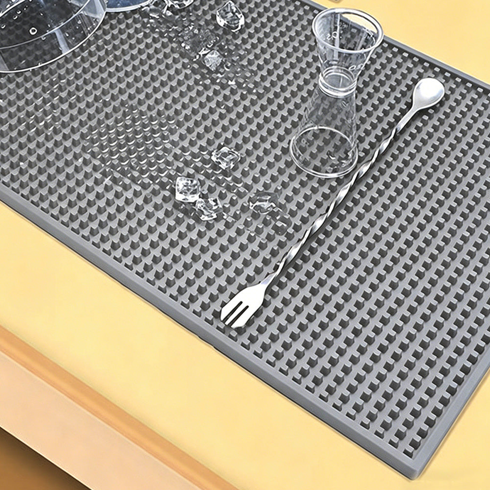 Bar Mat Non Slip Drying Mat for Countertops 45x30cm PVC Bar Service Mat for Home Bar