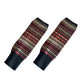 1 Pair Multicoloured Leg Warmers for Women Warm Over Knee Boot Socks for Winter