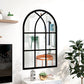 Self-adhesive Rectangular Acrylic Wall Mirror Window Sticker Decals-Arched