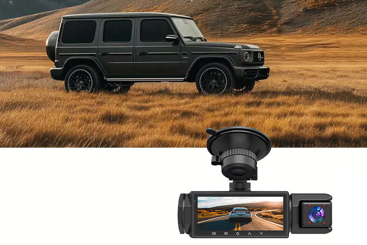 3 in 1 Dash Cam Mini Dash Camera for Cars with Night Vision and Loop Recording