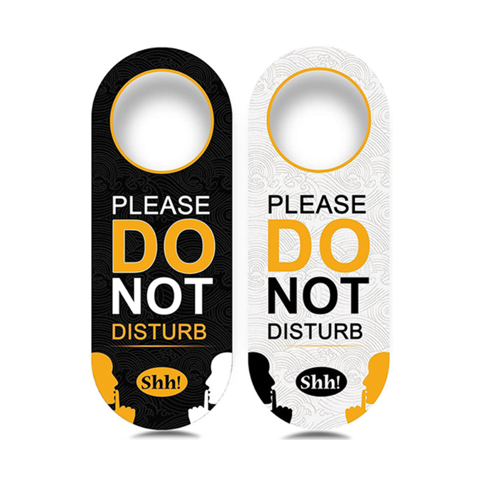 Do Not Disturb Sign Door Knob Hanger Tag-Same Words on Both Sides