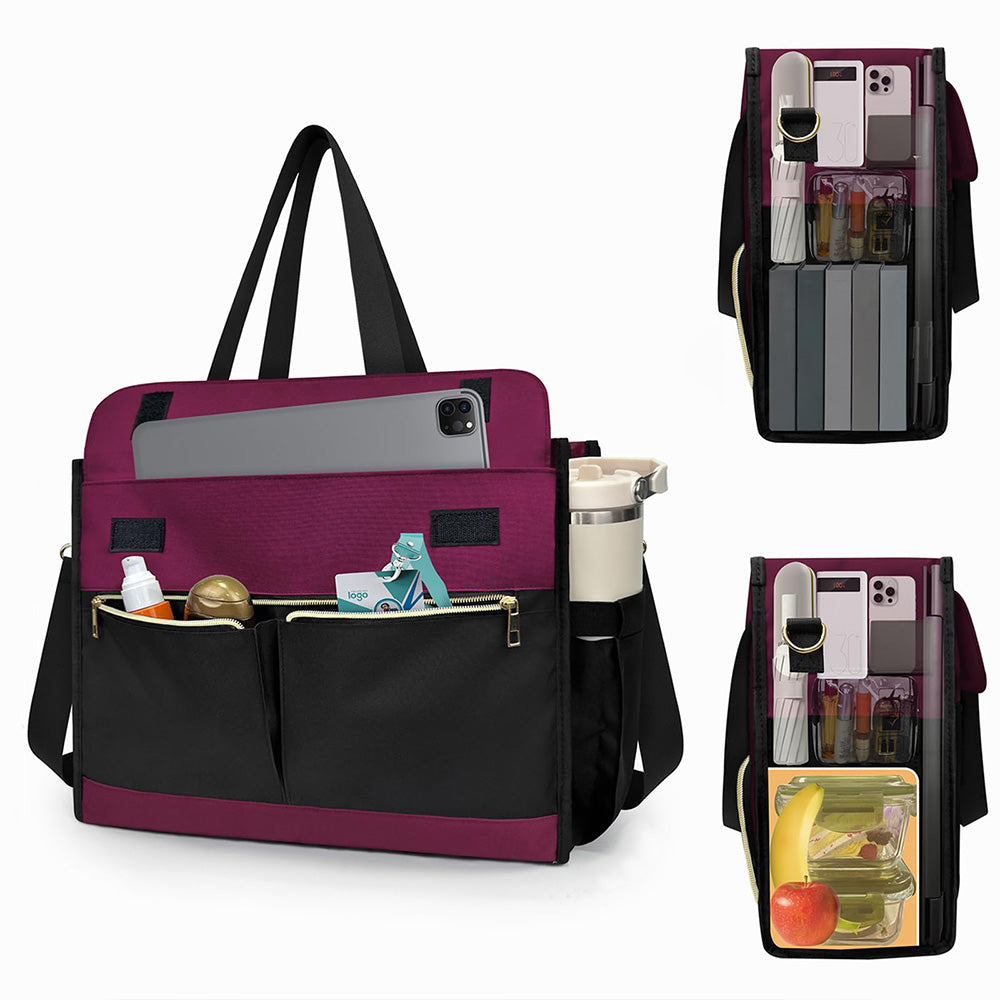 Lunch Tote Bag With Insulated Lunch Box Compartment For Travel And Leisure
