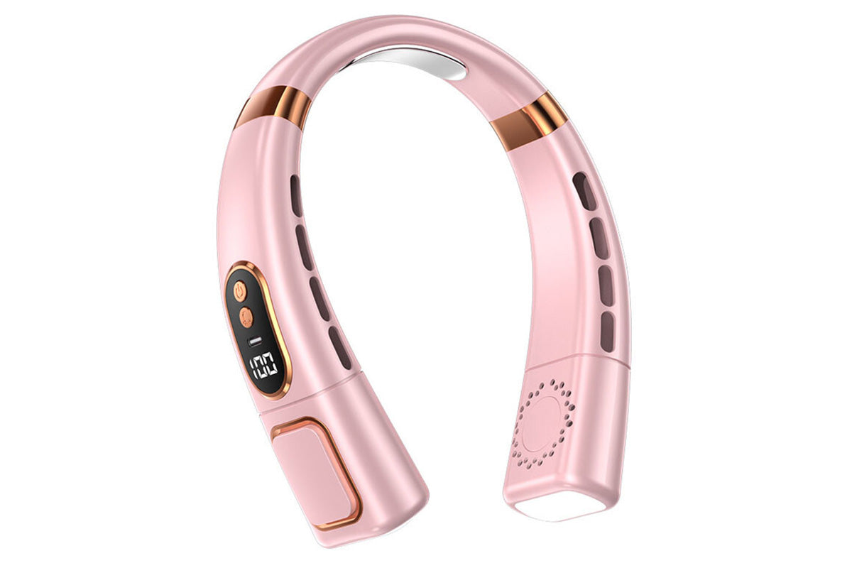 Neck Air Conditioner Wearable Personal Fan Neck Fan With Cooling Plate