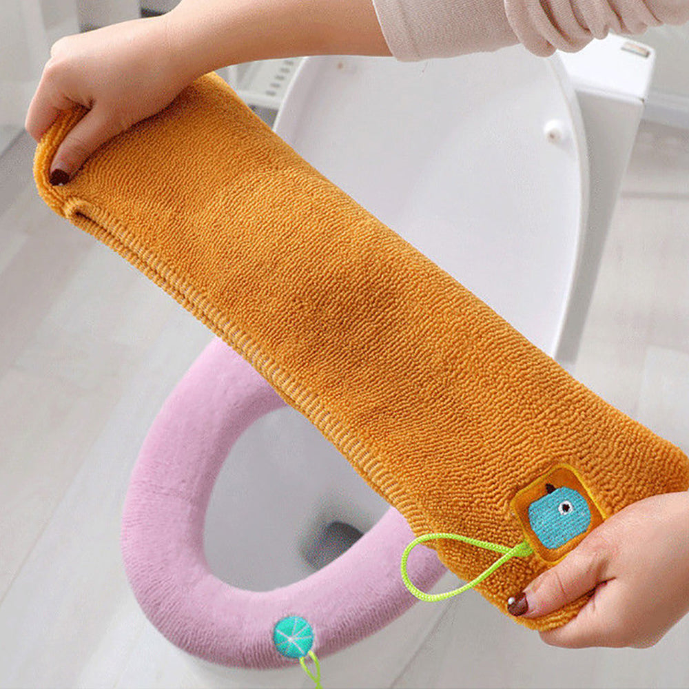 4PCS Winter Warm Soft Washable Toilet Seat Closestool  Cover Pad