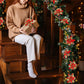 12Pcs Christmas Glitter Poinsettia Artificial Flower with Clip and Stem
