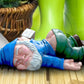 Funny Drunk Garden Gnome Patio Ornament Rude Passed Out Statue for Yard Decor