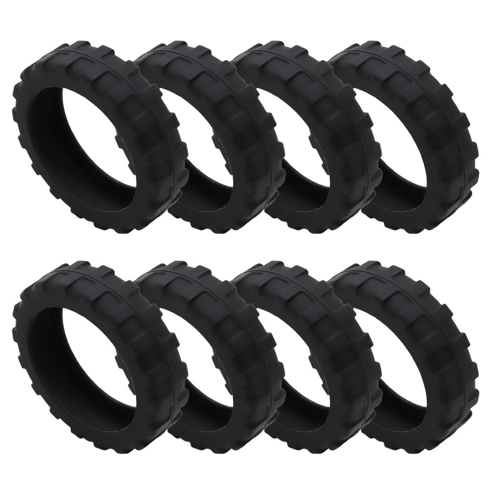 8Pcs Luggage Wheel Silicone Covers Suitcase Wheels Protector Protection Sleeve