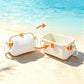 Water-resistant Foldable Silicone Beach Bag with Handle for Camping Seaside