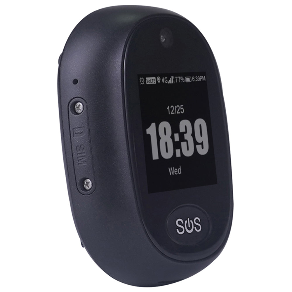 4G Personal Real-Time SOS Tracker for Kids and Elderly with Lanyard
