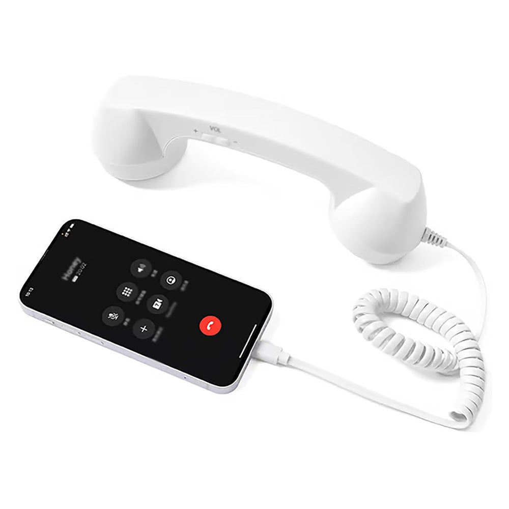 Retro Type C Wired Phone Handset with Microphone for Phones Computers