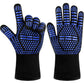 Heat Resistant Oven Gloves Double Sided Silicone Slip Resistant BBQ Gloves