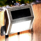 6Pcs Solar Powered 3LEDs Garden Wall Lamp