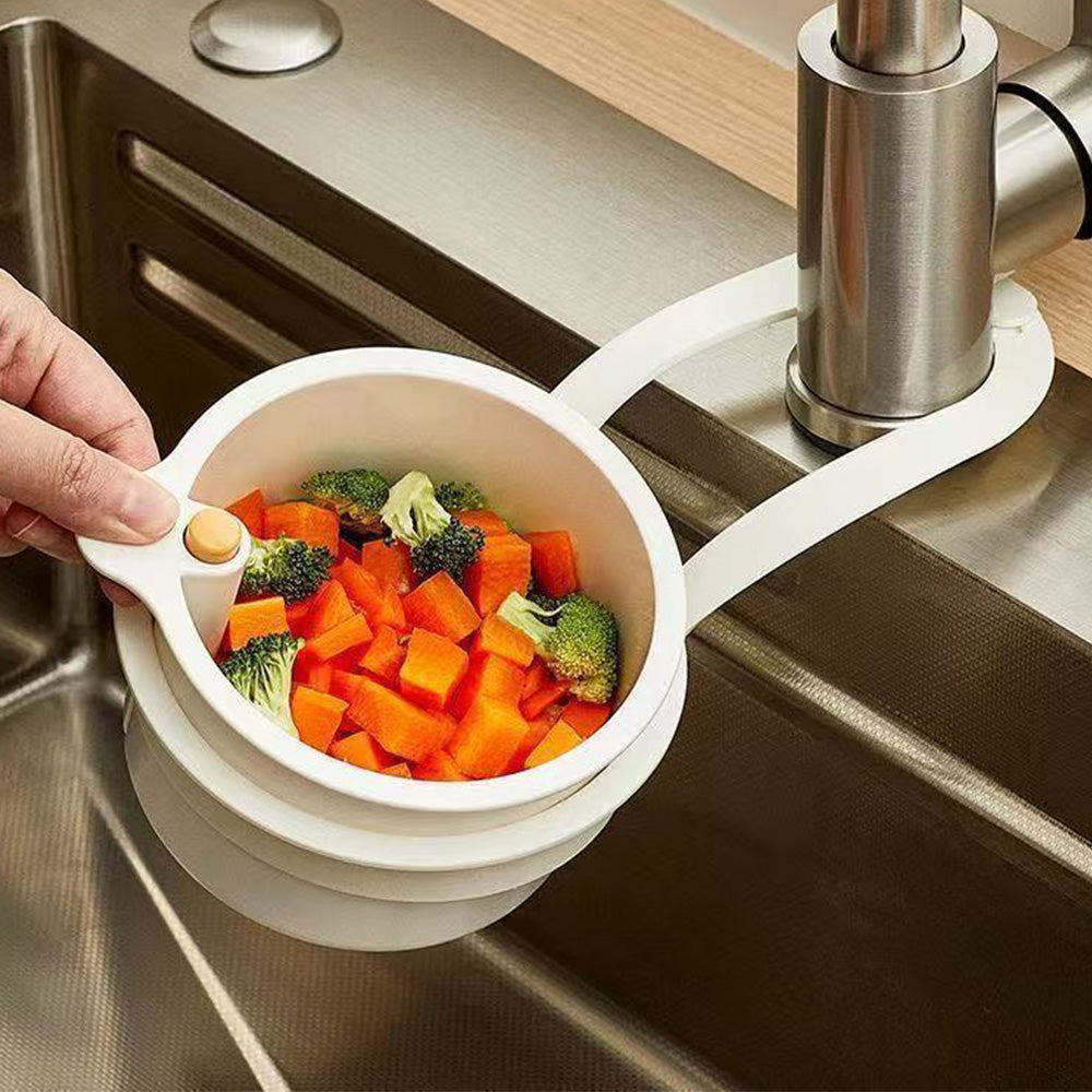 Sink Strainer Basket Household Kitchen Shelf Hanging Sink Stopper for Fruit Vegetable