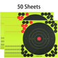 50Pcs 20CM Shooting Targets Splatter Paper Self-Adhesive Paper Reactive Splatter Target Sticker