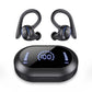 Wireless Earbuds with LED Display and Ear Hooks