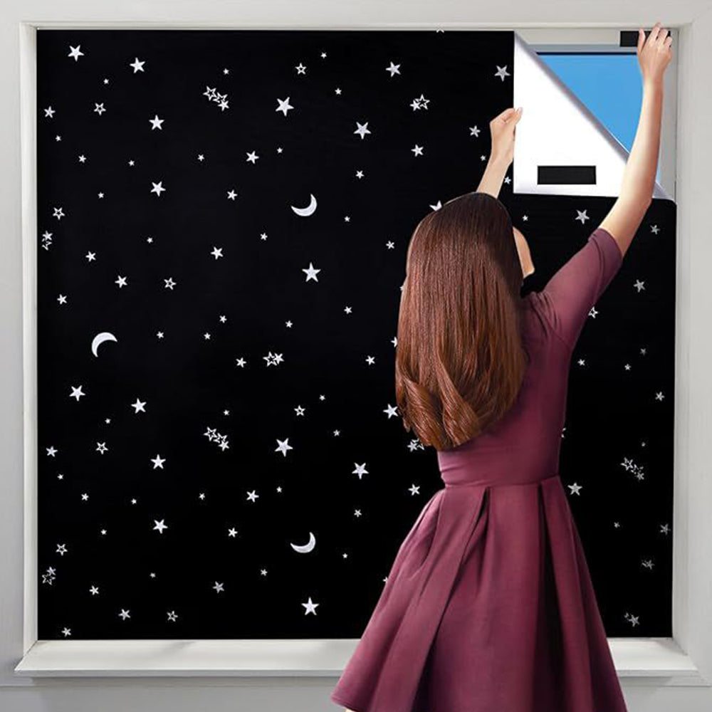 Portable Window Blackout Curtain Shade Cover