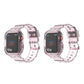 2Pcs Transparent Sports Wristband Replacement Strap for Apple Watch