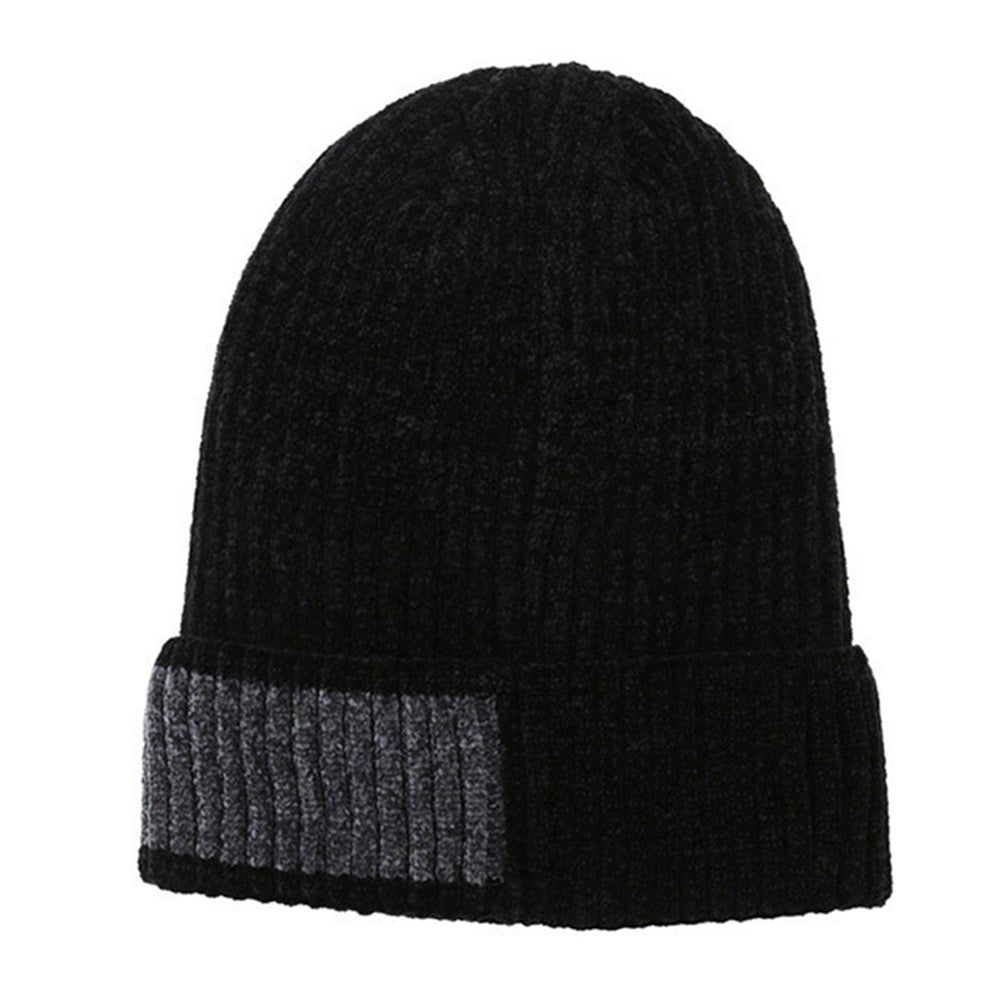 Unisex Winter Knitted Hat Thick Warm Beanie Ski Cap Skull Cap For Guys