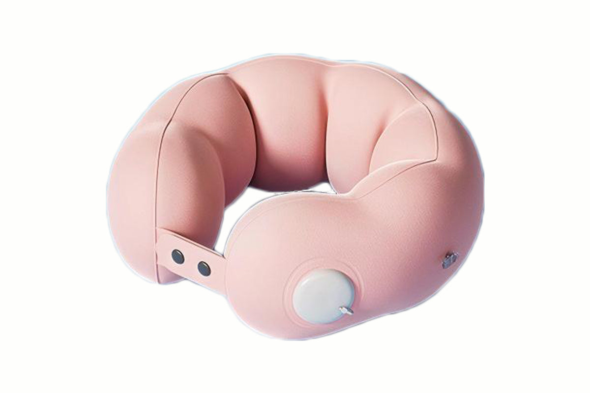 Set of 3pcs Travel Self-Inflating Neck Pillow Lumbar Support Pillow Hanging Footrest