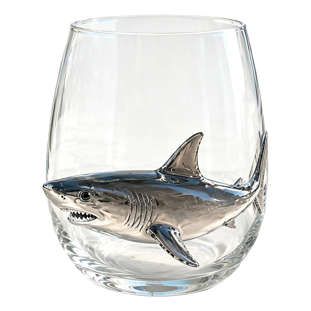 Handcrafted Marine Animal Glass Cup 350ml Unique Sea Creature Glass for Bar Home