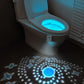 Toilet Night Light with Star Projector Motion Sensor Activated LED Lamp