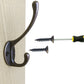 10Pcs Coat Hooks Wall Hooks Mounted Farmhouse Coat Hangers for Bags Caps Keys