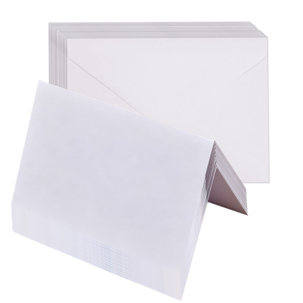 20Pcs Blank Folded Greeting Cards and Self Seal Envelopes-Brown