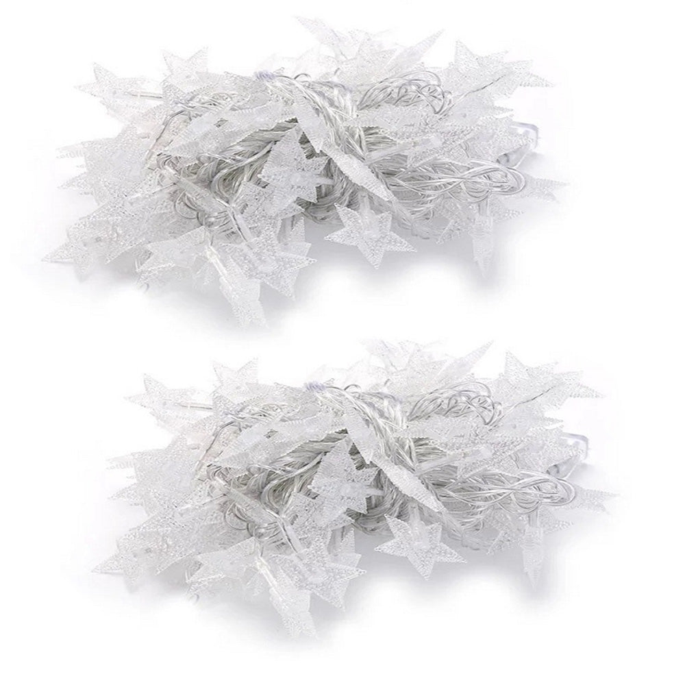 2X20 LED Star String Lights 3m Fairy Christmas Lights Battery Operated for Party