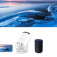 Home Projector with 240 Degree Rotating Lens and WiFi Screen Mirroring