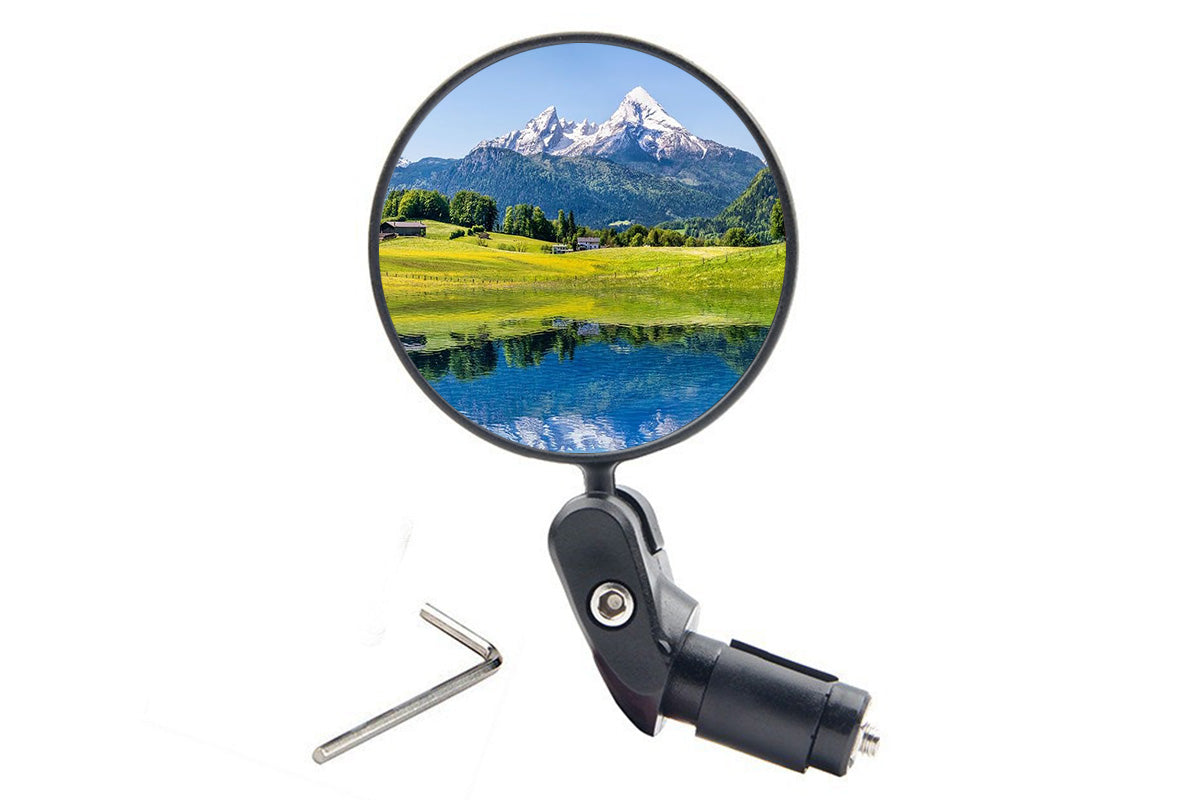Handlebar Bike Mirrors Adjustable Bicycle Rearview Mirror for Mountain Road Bikes