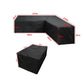 2Pcs Waterproof L-Shape Outdoor Furniture Cover Set