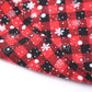 Snowflakes Christmas Dog Bandana Buffalo Plaid Pet Scarf Dog Triangle Bandana