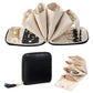 PU Multi Compartment Travel Jewelry Organizer Bag with Velvet Lining