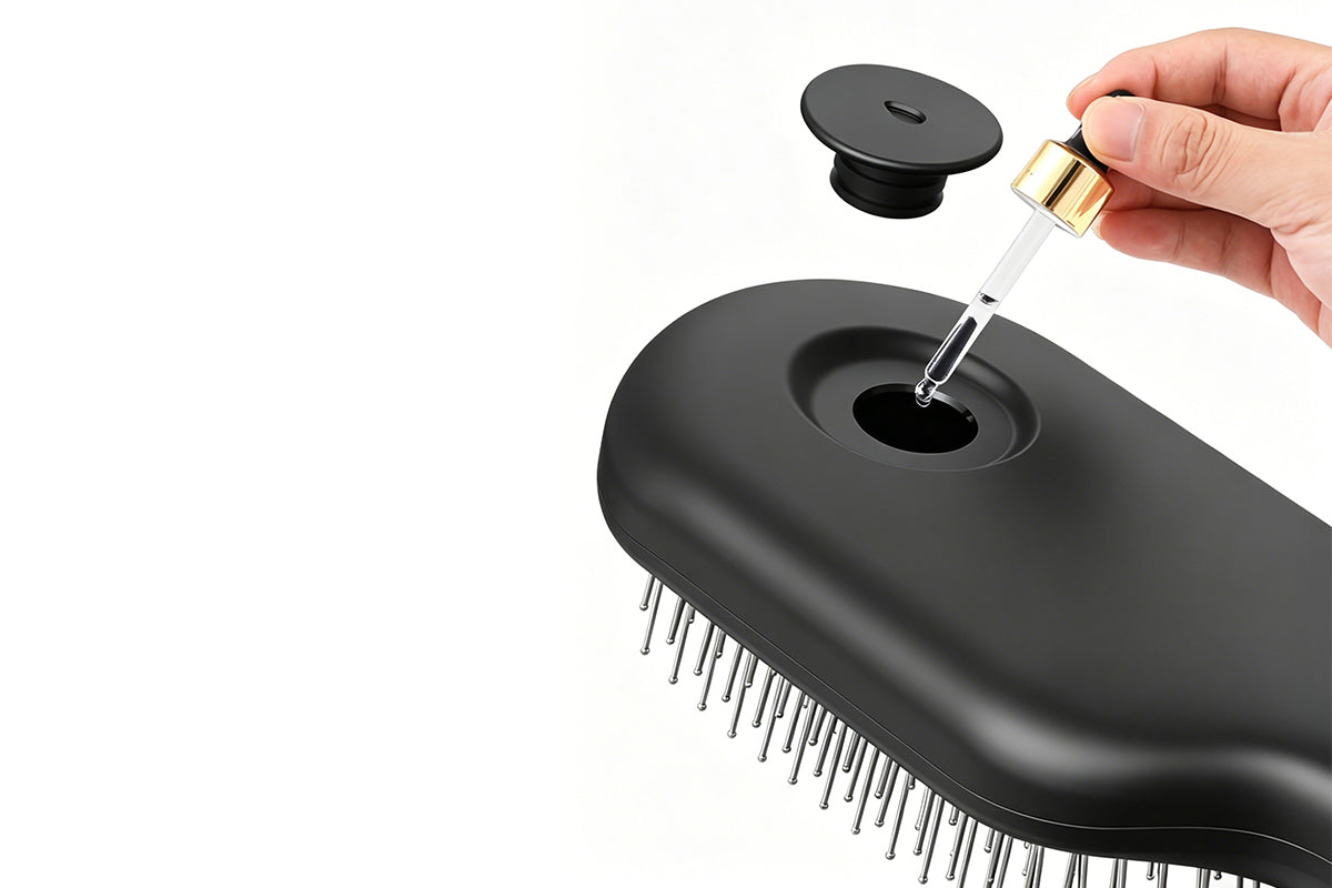 Electric Scalp Massage Comb Spray Vibrating Hair Brush Hair Care Massager