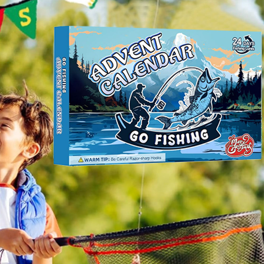 24 Days Christmas Countdown Fish Tackle Set Christmas Advent Calendar Fishing Lures Set