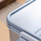 Transparent Bread Box with Timer Drainboard Lid Kitchen Storage Container for Food