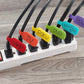 50Pcs 9 Colors Water Resistant Cable Tags Wire Labels for Cable Management