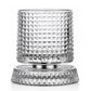 Spinning Rotating Whiskey Glass 270ml Transparent Glass for Home Bar