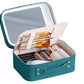 LED Mirror Makeup Case Hard Shell Rechargeable Lighted Cosmetic Organizer