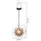 Hanging Solar Lights Outdoor Sun Moon Cracked Glass Lantern for Garden Patio Decor