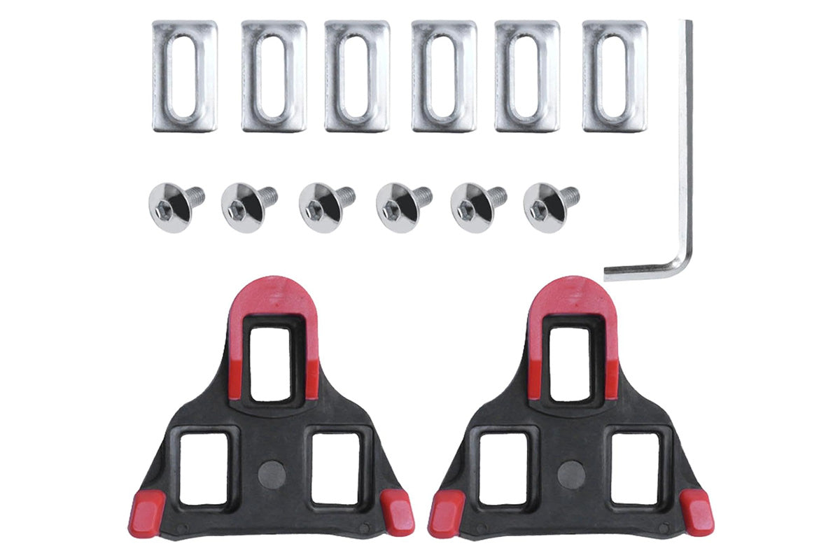 Road Bike Cleat Set SPD Compatible Cycling Pedal Clips for Road Shoes